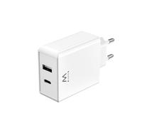 Chargeur Ewent EW1328 45W USB-C + USB-A Compact GaN Fast pour Smartphones, Tablettes et MacBook