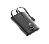 Chargeur Externe 10000mAh USB 22.5W Câbles USB C 20W et Lightning 20W Veger Noir