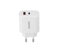 Chargeur FAIRPLAY 65W 2 Ports (USB-A + USB-C), pour Samsung Galaxy S20/S20+