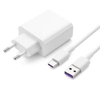 Chargeur Flash Rapide pour Huawei d'origine HW-090200EH0 2A QC + câble de Charge Type C USB Huawei Nova, Nova Plus, Nova 2, Nova 2 Plus avec Chiffon de Nettoyage mungoo