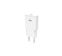 Chargeur GaN 1 port USB-C 30W - format slim - coloris blanc - en sachet