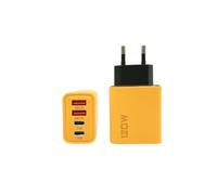 Chargeur GaN 120 W, Charge Rapide à Quatre Ports 2 × USB-C + 2 × USB-A, protocole PD3.0/QC4.0, Charge Rapide Multi-appareils pour Ordinateurs Portables et téléphones Portables