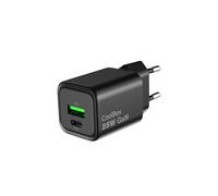 Chargeur Gan 25w Usba-usbc Noir