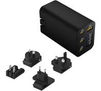 Chargeur Gan 280W Avec Écran Oled,4-Port Gan Type-C Adaptateur Avec 3Usb-C +1Usb-A,Pd 140W Chargeur Rapide,Chargeur Universel Pour L'Europe,Les États-Unis,L'Australie Et Le Royaume-Uni¿Noir¿