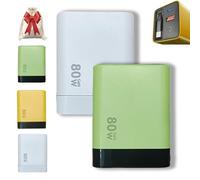 Chargeur Gan 3 en 1, module de charge rapide évolutif de 80 W max avec câble de type C et 2 ports USB, chargeur de téléphone rétractable, prise murale, pour iPhone, téléphone, ordinateurs portables