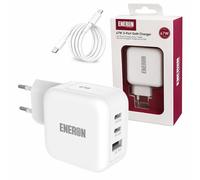 Chargeur GaN 67W SuperFast 2x USB-C 1x USB-A blanc Garantie : 2 ans
