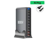 Chargeur Gan 800W Usb C Bureau Rapide 10 Ports Usb Type C Pd3.1 Chargeur Charge Rapide Pour Iphone 16 15 14 Samsung S24 Xiaomi Ordinateur Portable