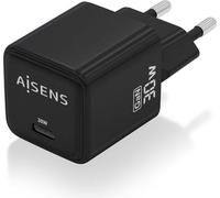 Chargeur gan de wall aisens asch-30w1p036-bk/ 1xusb type-c/ 30w