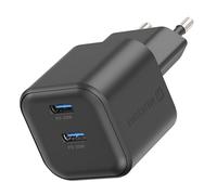 Chargeur GaN double USB-C 20W Power Delivery - Swissten Noir Swissten