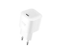 Chargeur GaN USB C 35W Ultra Rapide Compact avec Câble USB C 1.2m Swissten Blanc