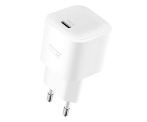 Chargeur GaN USB C 35W Ultra Rapide Compact avec Câble USB C 1.2m Blanc