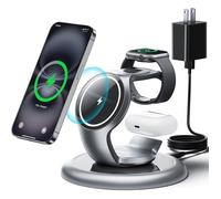 Chargeur Induction 3 en 1 for iPhone 16/15/14/13/12/Pro/Max/Plus, Apple Watch, AirPods Pro 3/2, Station de Charge sans Fil Rapide