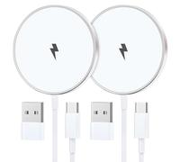 Chargeur Induction iPhone 1M 2Pack, 15W Chargeur Mag-Safe pour IPhone 17/16/16 Pro/15 Pro Max/15 Plus/15/14/14 Plus/13/Mini, Air Pods, i-Phone sans Fil I Phone Charge Rapide Chargeur a Induction