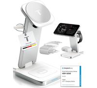 Chargeur Induction Iphone ¿ Station De Charge Apple 3 En 1, Station De Recharge Rapide 20w En Aluminium Premium, Support Pour Iphone, Apple Watch Et Airpods