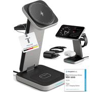 Chargeur Induction Iphone ¿ Station De Charge Apple 3 En 1, Station Recharge Rapide 20w En Aluminium Premium, Support 3 En 1 Pour Iphone, Apple Watch Et Airpods