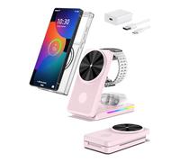 Chargeur Induction Mag-Safe pour Samsung S26 Ultra, Station de Charge Magnétique pour Galaxy S25Ultra S24 Z Fold 7 Z Flip 7, Chargeur Samsung Watch Pliable pour Galaxy Watch Ultra 8 7 6 Buds 3 Pro