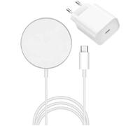Chargeur Induction + Secteur Compatible Magsafe Pour Iphone 14-14 Plus-14 Pro-13-13 Pro-13 Pro Max-12-12 Pro-11-X-Xr-Se Phonillico©