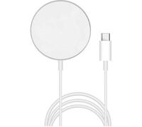 Chargeur induction - Phonillico - Compatible MagSafe - USB-C - Blanc - Pour iPhone 8 à 14 Pro Max