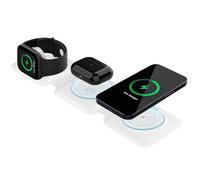 Chargeur Induction Pliable Compatible avec iQOO Z10 Turbo Pro,3 en 1 Magnétique sans Fil pour appareils Multiples, Station de Charge