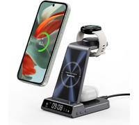 Chargeur Induction Pour Google Pixel Watch 3/2/Fitbit Versa 4/3, Station De Charge Pour Pixel 9A/9/9 Pro/8/7/6/5, 3 En 1 Chargeur Sans Fil Pour Buds Pro 2 (Not For Pixel Watch 4/1)