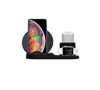 Chargeur Induction pour iPhone et iWatch 3 en 1 Rapide Station de Portable 10 W pour Apple Watch 6/5/4/3/2/1, iPhone 12 Pro/12/SE2/11 Pro/XS