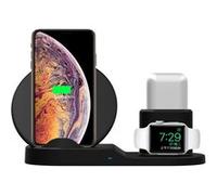 Chargeur Induction pour iPhone et iWatch 3 en 1 Rapide Station de Portable 10 W pour Apple Watch 6/5/4/3/2/1, iPhone 12 Pro/12/SE2/11 Pro/XS Max/XR/X/8 Plus et AirPods Pro G