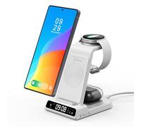 Chargeur Induction pour Samsung S26 Ultra/S26+/S26/S25/S24/S23/Z Flip7, Station de Charge sans Fil 3 en 1 pour Galaxy Watch 8/8 Classic/Ultra/7/6/5 Pro, Galaxy Buds4 Pro/4/3 (sans Adaptateur)