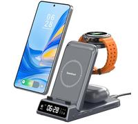 Chargeur Induction pour Samsung S26 Ultra/S26+/S26, Station de Charge pour Samsung S25/S24/S23/S22, 3 en 1 Chargeur sans Fil pour Galaxy Watch 8/8 Classic/Ultra/7/6/5, Galaxy Buds, SwanScout 703S