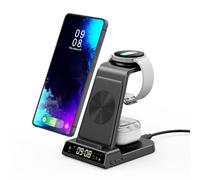 Chargeur Induction pour Samsung S26 Ultra, Station de Charge pour Samsung | Chargeur sans Fil 3 en 1 pour Galaxy S26/S25/S24/Z Flip 8/Z Fold, pour Galaxy Watch 8/Ultra/7/6, Buds 4/4 Pro/3, No Adapter