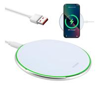 Chargeur Induction sans Fil Rapide 35W, Wireless Charger Fin avec Câble USB-C pour Téléphones Portables Chargeur Qi Compatible i Phone 16/15/14/13/12/11/XS, Air Pods 2/3/Pro, Sam Sung S24/S23/S22/S21
