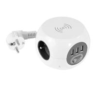 Chargeur Induction Universel Multi-Prises avec 3 Ports USB - 3 Prises