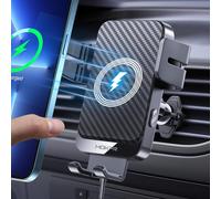 Chargeur Induction Voiture-Support Telephone Voiture Induction Charge Rapide 15w Sans Fil Pour Iphone,Samsung,Lg,Huawey-Clip Sûr,Réglage Automatique,Recharge Téléphone Avec Coque