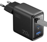 Chargeur INIU 70W pliable Leopard 2 USB-C + USB-A Noir