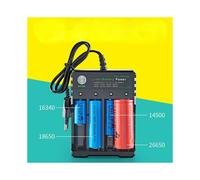 Chargeur intelligent pour batteries 18650 avec quatre canaux indépendants, station de charge rechargeable Li-thitium pour batteries 18650, 18350,