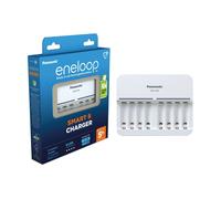Chargeur Intelligent Rechargeable Panasonic Eneloop Pour 8 Piles AA AAA BQ-CC63
