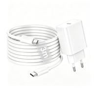 Chargeur iPhone 15 16 de 30W avec Cable USB C de 3m pour iPhone 17/16 Pro/16 Pro Max/15/15 Plus,iPad,Galaxy S25 S24 A56 A16,Pixel 9 10,Redmi Note14, PD Adaptateur Secteur USB C et 60W Câble USB C USBC