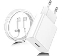 Chargeur iPhone,Chargeur Rapide avec 1M Câble USB C,Type C Adaptateur Secteur pour Original Apple iPhone 14/13/12/11/Plus/Pro/Pro Max/SE/X/XS/XR SE/8