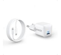 Chargeur iPhone USB C 20 W Rapide Durable et Compact PIQ 3.0 pour iPhone 14/13 Galaxy Pixel 4/3 iPad/iPad Mini