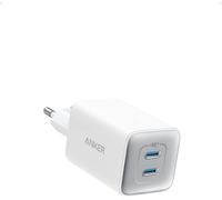 Chargeur Iphone Usb C 47 W, Chargeur 523 (Nano 3), Chargeur Rapide Gan Compact 2 Ports Pour Iphone 16/16 Plus/ 16 Pro Max/15/14/13, Galaxy, Pixel 4/3, Ipad/Ipad Mini (Câble Non Inclus) - Blanc