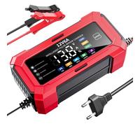 Chargeur Lent 12V pour Les véhicules - Maintenance Intelligente avec arrêt Automatique | Accessoire pour Voiture sûre, des camions, VR, Parfait pour Utilisation Quotidienne et des Voyages