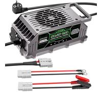 Chargeur LiFePO4 58,4V 25A pour Batteries 16S 48V Lithium Fer Phosphate | Charge CC/CV intelligente avec multiprotections, Ventilateur de refroidissement intégré, pour golf, bateau, solaire, RV