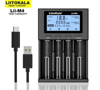 chargeur Lii-500 Lii-PD4 Lii-M4 18650,écran LCD,universel,intelligent,capacité de test pour 26650 18650 21700 AA AAA - Type Lii-M4 standard-EU
