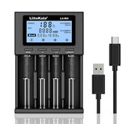 chargeur Lii-M4 18650 avec écran LCD,universel,intelligent,capacité de Test 26650 18650 21700,pile AA AAA,4 emplacements,5V,2a - Type LII-M4 Charger