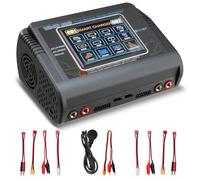 Chargeur Lipo Balance, Déchargeur de Chargeur RC pour Lipo Lilon LiFe LiHV NiMH NiCD PB et Smart Battery, AC 150W DC 240W 10A, Compatible avec les Connecteurs XT60 Deans Tamiya