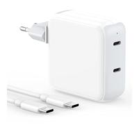 Chargeur Mac Book 67W Double Chargeur USB C 65W avec MacBook Air 2020/2019/2018, MacBook Pro 13 14 15 16 Pouces, iPad Pro 12,9/11 Pouces, iPad air 5/4, Chargeur Rapide USB C avec Câble 2M/6.6FT