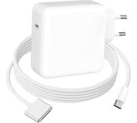 Chargeur Mac Book Air/Pro, 70W M3 Chargeur Mac avec 2M Tressé Câble USB-C vers T-Tip Magnétique pour MacBook Air 13, 15 Pouces (2022 2024), MacBook Pro 14, 16 Pouces (2021 2024), M4/M3/M2