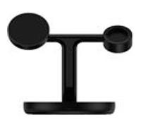 Baseus Chargeur magnétique Swan Stand 3-en-1 – Câble USB‑C 1 m – Noir (WXTE000101)