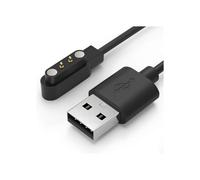 Chargeur Magnétique Montre Connectée - HYKJside - Compatible avec YAMAY SW022, AGPTEK LW11,Ticwatch GTX,Haylou LS05- 2 Pins 4mm-Noir