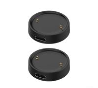 Chargeur magnétique pour montre connectée Amazfit Active 2 - Support de charge rapide avec câble USB de 1 m - Accessoire de remplacement pour station d'accueil sécurisée Noir (base séparée)