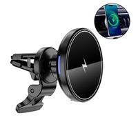 Chargeur magnétique pour voiture, fixation sans fil rapide pour iPhone 12/13, rotation à 360 pour une utilisation à une main, robuste
